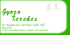 gyozo kerekes business card